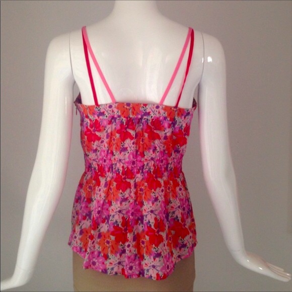 Marc Jacob pink multi color floral print blouse - Picture 2 of 4